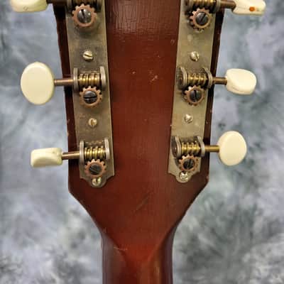 Vintage RARE 1943 Silvertone Model 710 Sunburst Archtop Neck Reset Pro Setup Hard Shell Case image 8