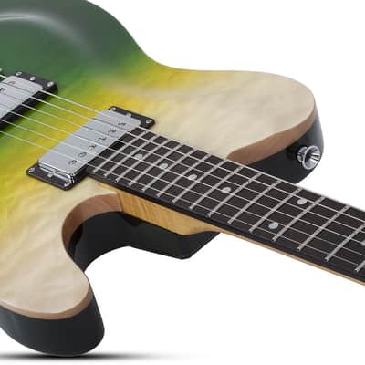 Schecter PT Classic w/ Case - Caribbean Fade Burst (7321) image 15