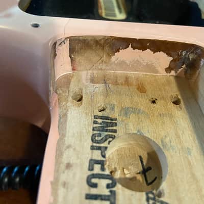 Fender Player Shell Pink Coral Strat Stratocaster Alder Body 2 Point Special Edition image 8