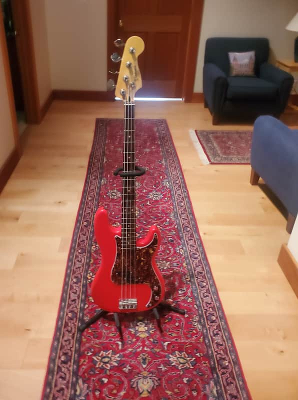 Pino Palladino style P bass 2023 - Fiesta Red image 1