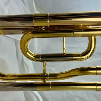 Yamaha YSL-448G Intermediate Bb/F Trombone 2010s - Lacquered Brass image 3