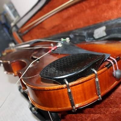 Josef Lorenz Luby Schonbach size 4/4 violin, Czech, Glasser Bow image 13