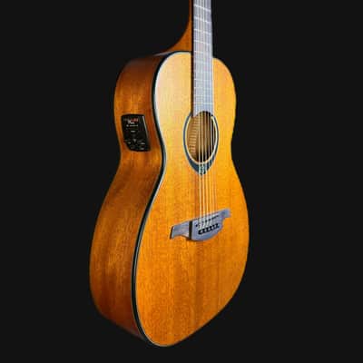 Lâg Tramontane T77PE Parlour Size Electro-Acoustic Guitar in Satin image 4