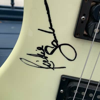 Kramer American Pacer Imperial 1986 Cream White Signed by Ritchie Sambora image 8