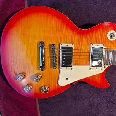 2014 Epiphone 1960 Les Paul Standard Tribute Plus - Cherry Sunburst image 17