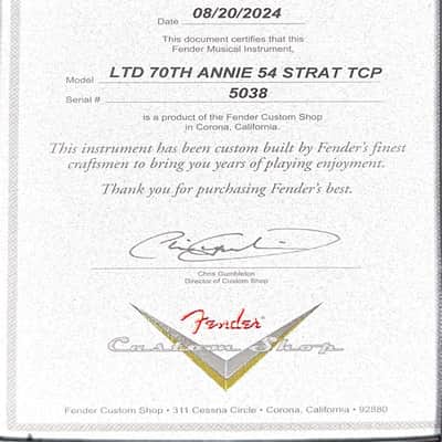 Fender Custom Shop Limited Edition 70th Anniversary 1954 Stratocaster Time Capsule Package - Wide Fade 2 Tone Sunburst #5038 image 13