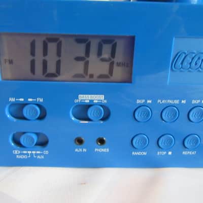Vintage Lego Blue Brick Stereo Boombox AM / FM Radio CD Player image 5
