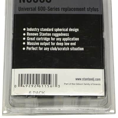 Stanton N600S Stylus 6 Pack of Turntable Cartridge 600-series Raplcement Stylus Record Player Needles image 4