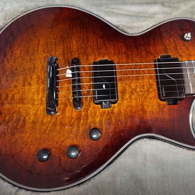 ESP E II Eclipse Tiger Eye Sunburst 2025 - Tiger Eye Sunburst Quilted Maple image 1