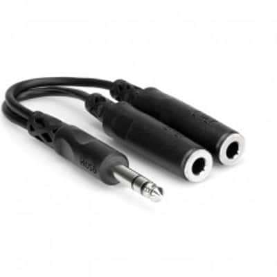 Hosa YPP-118 6" TRS to 2 Female TRS Y Cable image 2