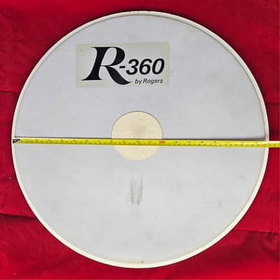 Rogers R-360 Drum Head Set 12", 2x20" 1970s-1980s - Coated White image 4
