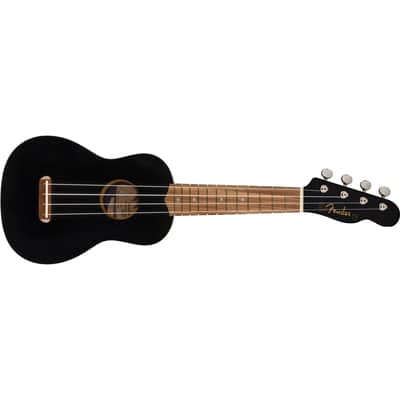 Fender Venice Soprano Ukulele - Walnut Fingerboard, Black image 7