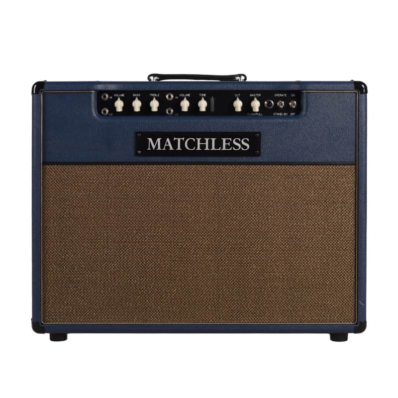 Matchless DC-30 2x12" 30W Combo Navy w/ Gold Grille image 1