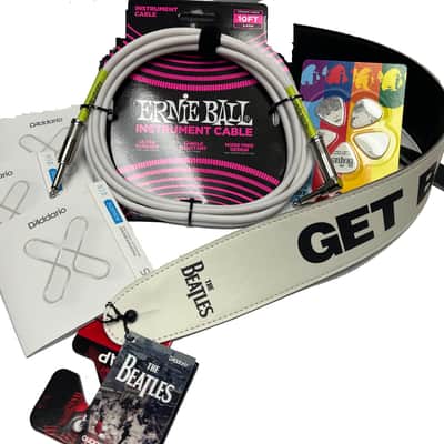 D'Addario The Beatles White Guitar Bundle - White image 2