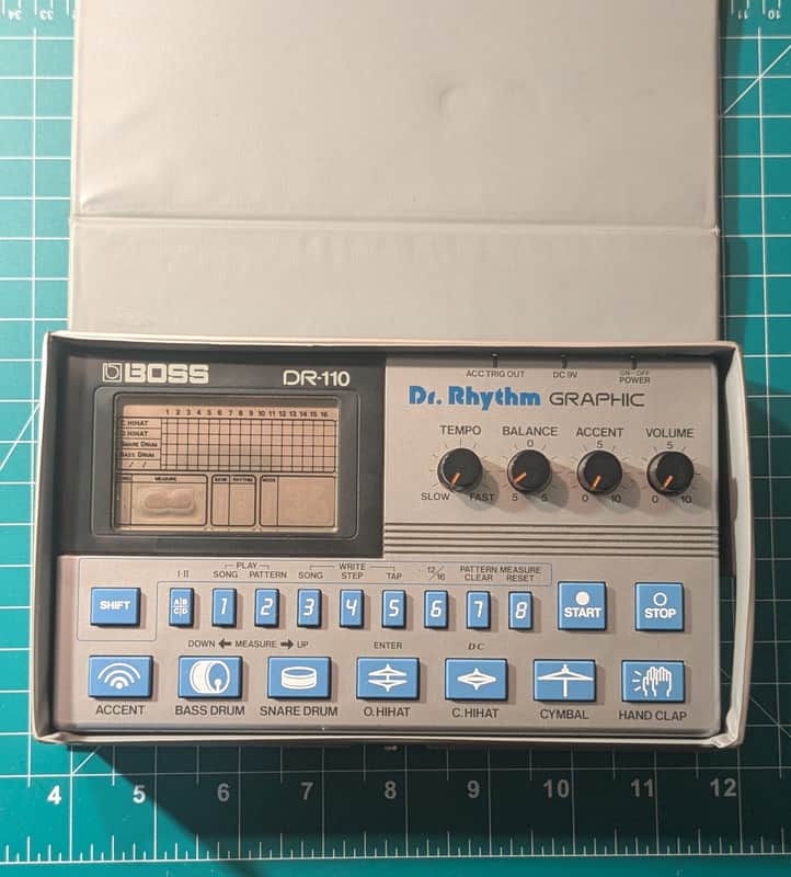 Boss DR-110 Dr. Rhythm Graphic Drum Machine | Reverb