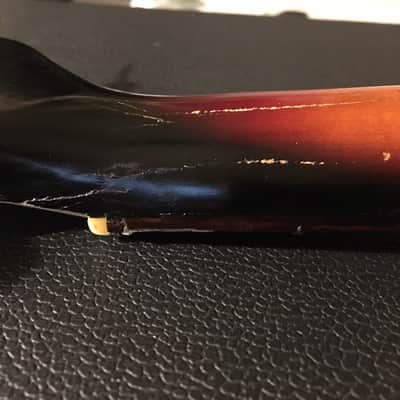Vintage 1960 Airline Pocket Bass Sunburst image 14