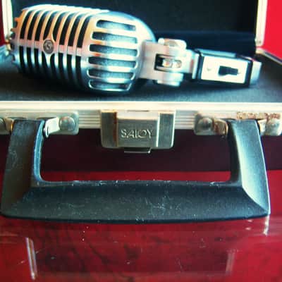 Vintage 1970's Shure 55SH dynamic cardioid Microphone Low Z w mic case 55 55S Super55 556S image 4
