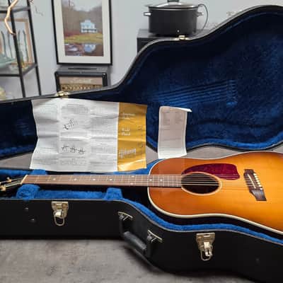 Gibson J-45 Custom 1 of 40 Quilt Bubinga USA Custom Shop J45 Quilted Figured Limited Edition Honeyburst Acoustic Guitar LR Baggs image 2