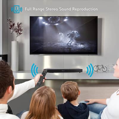 Pyle Surround Sound TV Sound Bar - Bluetooth Compatible Wireless Soundbar For TV w/ Built in Subwoofer Speaker - Television Sound Bar System w/ LCD/Optical Audio/RCA/AUX/USB/Coaxial PSBV620BT image 5