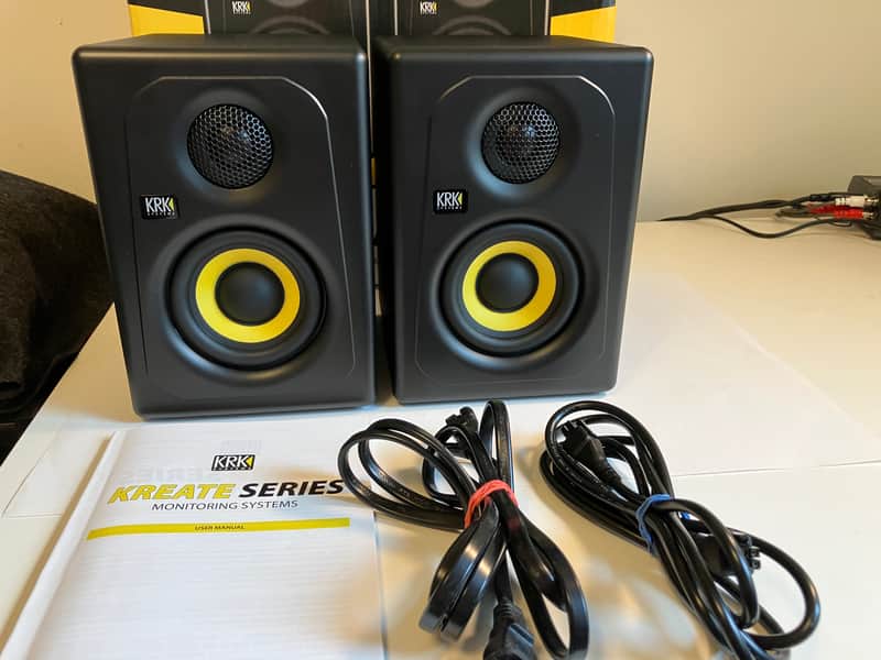 KRK Kreate 3 Active Studio Monitors - Pair 2025 - Present - Black / Yellow image 1