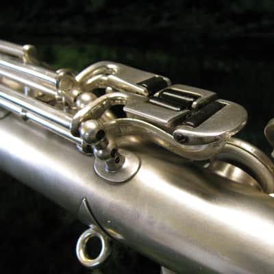 Rare Buescher True Tone "Stritch" Straight Alto Saxophone 1926 Silver Plated image 16