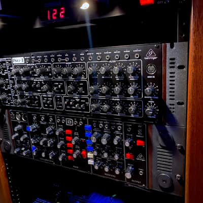 BEST Rack Ears for Model D / Cat / Wasp / Solina / Behringer Desktop Synths with Washers - color BLACK 70HP - by KZcraftworks - USA image 7