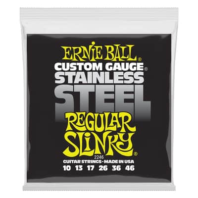 Ernie Ball 2246 Stainless Steel Regular Slinky 10-46 image 1