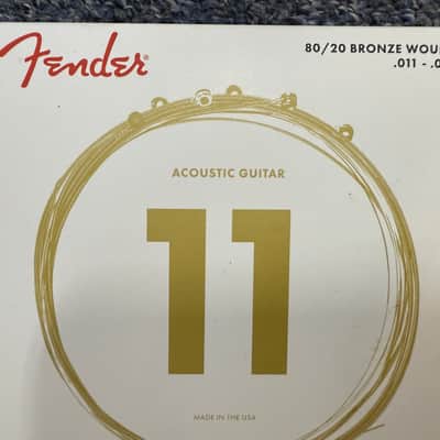Fender Acoustic Guitar Strings 80/20 Bronze 11-52 image 2