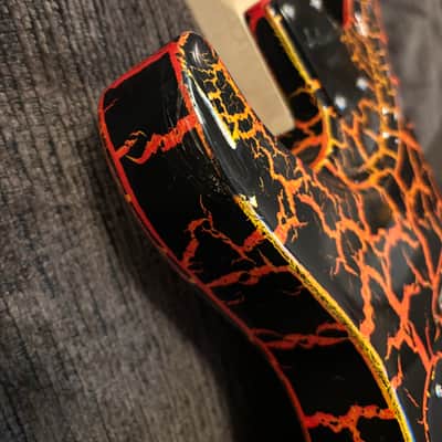 Charvel Predator Lava / Fire Red Crackle image 10