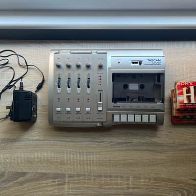 TASCAM MF-P01 Portastudio Multitrack Cassette Recorder - Silver (very good condition with original packaging, manual and AC adaptor) image 4