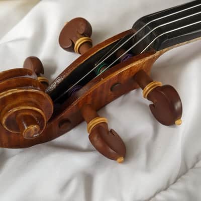 Amati high end copy 7/8 size violin sweet sound pro setup w. case image 7