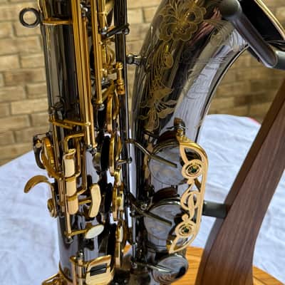 P. Mauriat 20th Anniversary Kirk Whalum PMXT-66RBX20 Tenor Sax - Black Nickel with Gold-lacquered Keys image 2