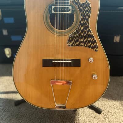 Kingston 12-String Acoustic-Electric Guitar w/ Soundhole Pickup & Hard Cas image 1