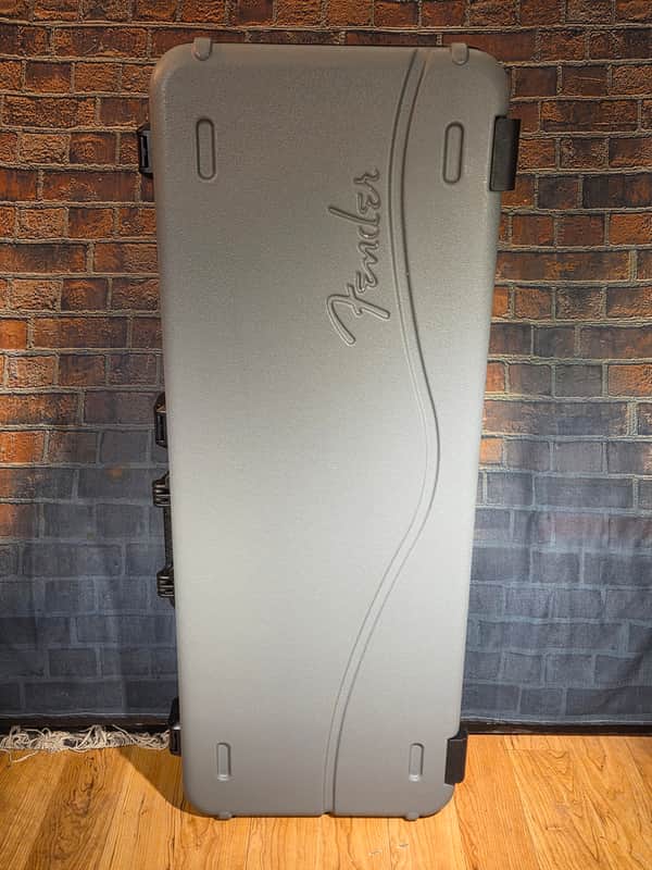 Fender Deluxe Molded Stratocaster / Telecaster Case Silver / Blue Interior image 1