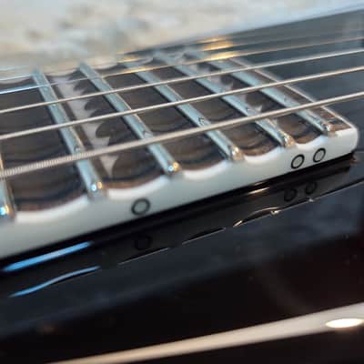 ESP LTD Alexi Laiho Sawtooth SE 20th Anniversary 2026 - black with white stripes image 7