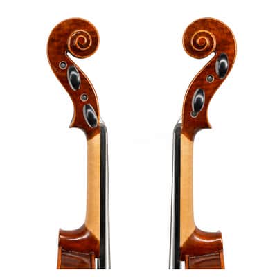 3/4 Handmade Strad Violin Outfit Italian Spruce European Flamed Maple Case & Bow image 4