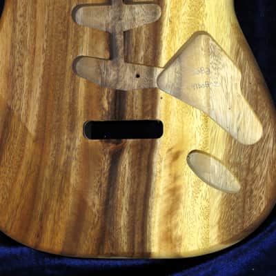 2 Piece Acacia Koa Strat Style body - 4lbs 8oz #3682  *IMPORT CHARGES INCLUDED image 4