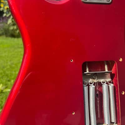 Vintage Stratocaster: Metallic Red Fresher Straighter FS500 4th gen Great replica Made in Japan in '80s image 2