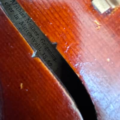 Mathias Neuner 15.5” viola with certificate 1809 - One piece back image 10