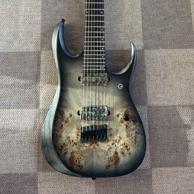 Ibanez RGD71ALPA-CKF Axion Label 2022 - Charcoal Burst Black Stained Flat - BARE KNUCKLE AFTERMATHS image 1