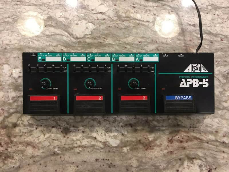 Aria APB-5 Effects Programmer Pedal / Power Supply Rare Vintage Bypass Looper image 1