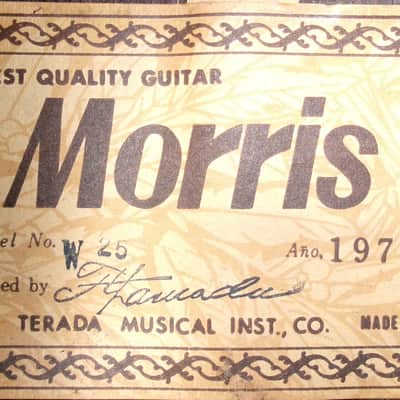 1974 Terada made Morris W25 Humming Bird Style image 22