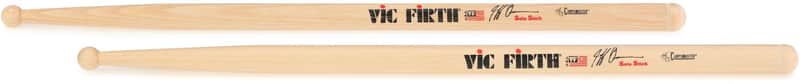 Vic Firth Corpsmaster Signature Snare Sticks - Jeff Queen - Solo Stick (2-pack) Bundle image 1