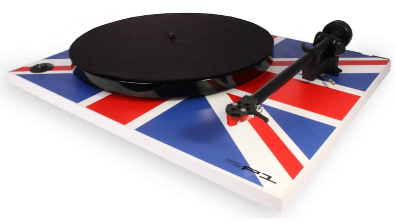 Rega RP-1 Union Jack Special Edition Turntable w/ Performance Pack image 1