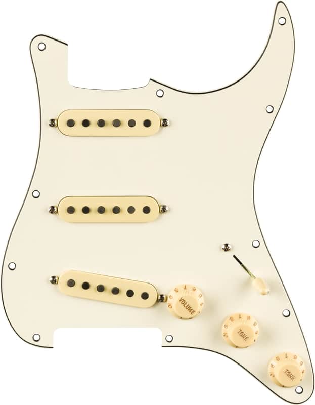 FENDER Pre-Wired Pure Vintage '65 Loaded Strat w/RWRP Middle, Parchment, 11-Hole image 1