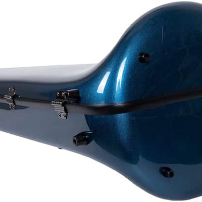 Crossrock Fiberglass Case fits for F-Trigger or Straight Trombone with removable shoulder straps-Blue image 6