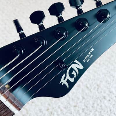 FGN J-Standard Iliad JIL72ASHDEG 7-String Electric Guitar w/ Bag - Open Pore Black image 16