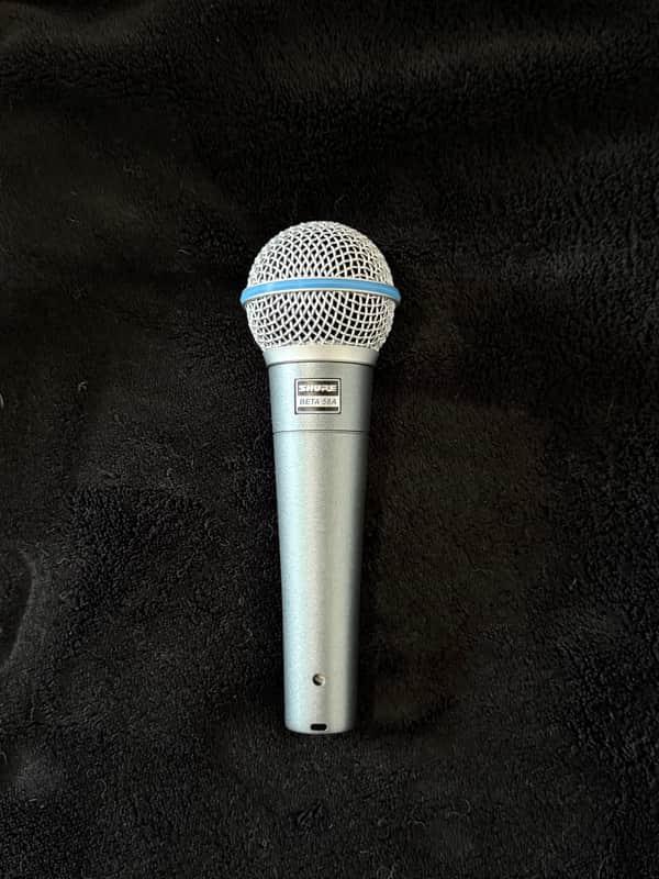 Shure BETA 58A Handheld Supercardioid Dynamic Microphone 1996 - Present - Black image 1