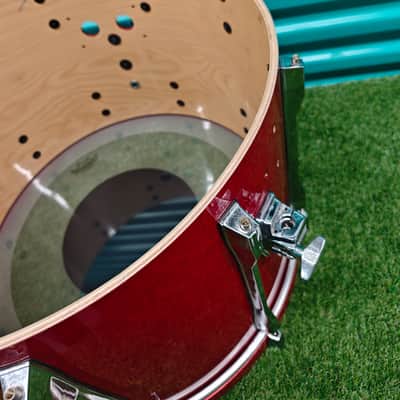 ⚡Pearl BLX All Birch 22"X14" Gong Bass Drum - Red* New Head*⚡ image 7