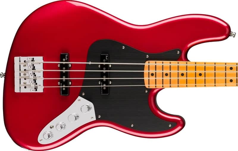 Fender American Ultra II Jazz Bass, Sinister Red / Maple *IN STOCK* image 1